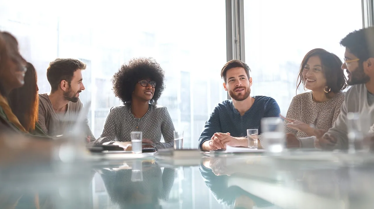 team, collaboration, meeting, business, professional, office, discussion, strategy, planning, communication, innovation, leadership, success, modern, workplace, growth opportunities, ideas, teamwork, initiative, development. A brand reputation management checklist for planning, review and approval