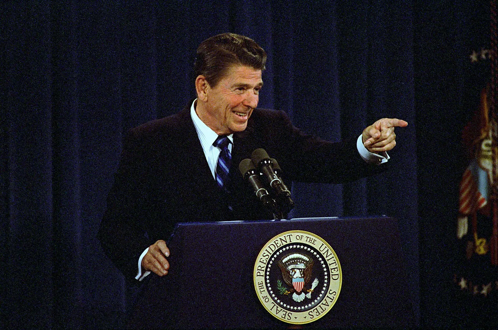 President Ronald Reagan Giving a Press Conference in Room 450 of The Old Executive Office Building - DPLA - cb47d8c6fb93cd6301578a943fd5d8f0. What Does Executive Media Training Cost in the US?