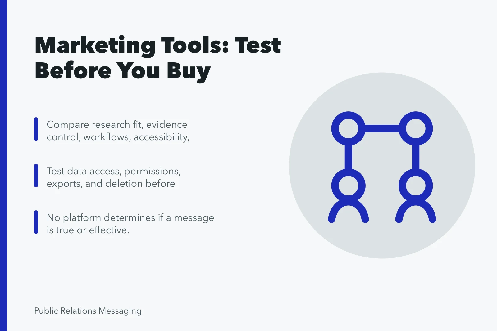 Comparison matrix for marketing communications strategy tools with key testing criteria. Do marketing communications strategy tools survive the comparison matrix?